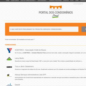 criação de site - página guia de fornecedores - Portal dos Condomínios